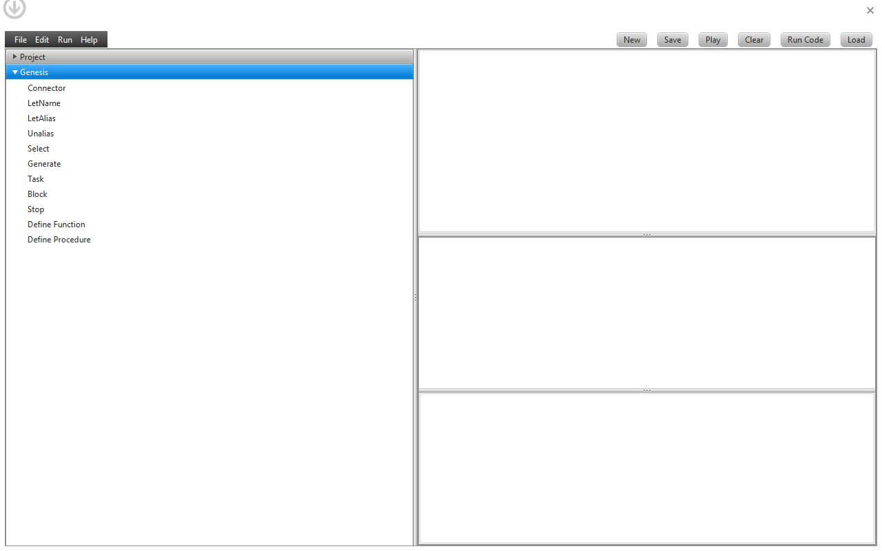 Genesis Development Environment UI